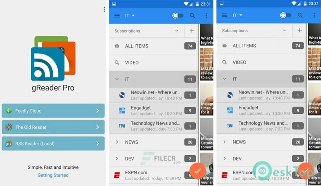 gReader | Feedly | News | RSS v5.2.2-424 APK MOD Полная бесплатная загрузка