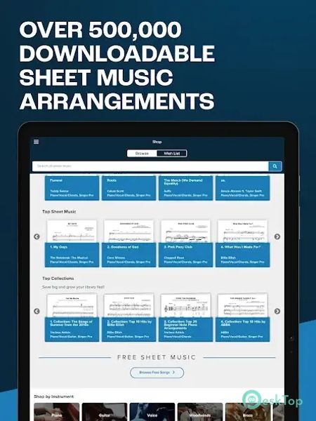 Musicnotes Sheet Music Player 2.25.4 APK MOD تحميل مجاني كامل