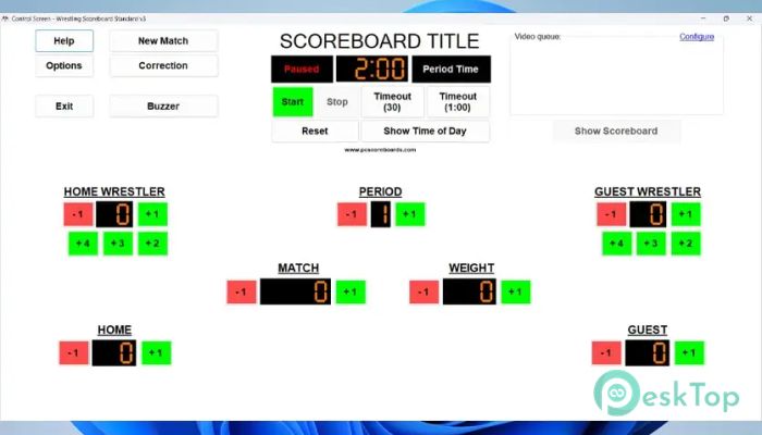 تحميل برنامج Wrestling Scoreboard Standard 3.0.2 برابط مباشر