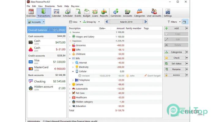  تحميل برنامج Alzex Finance Pro  7.0.11.314 برابط مباشر