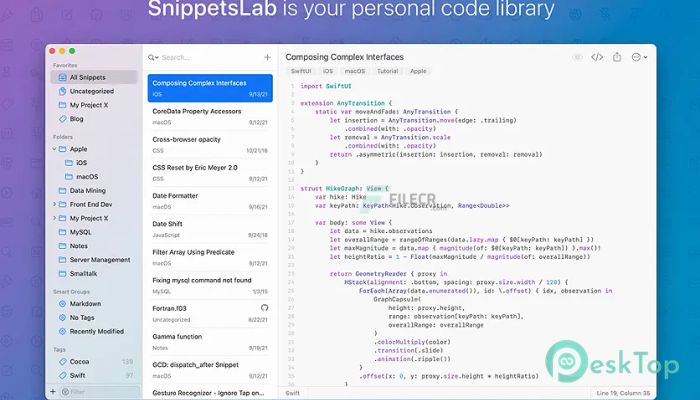 SnippetsLab 2.1.0 Mac用無料ダウンロード