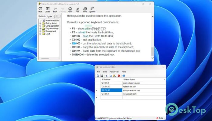 Download Micro Hosts Editor  1.3.1 Free Full Activated