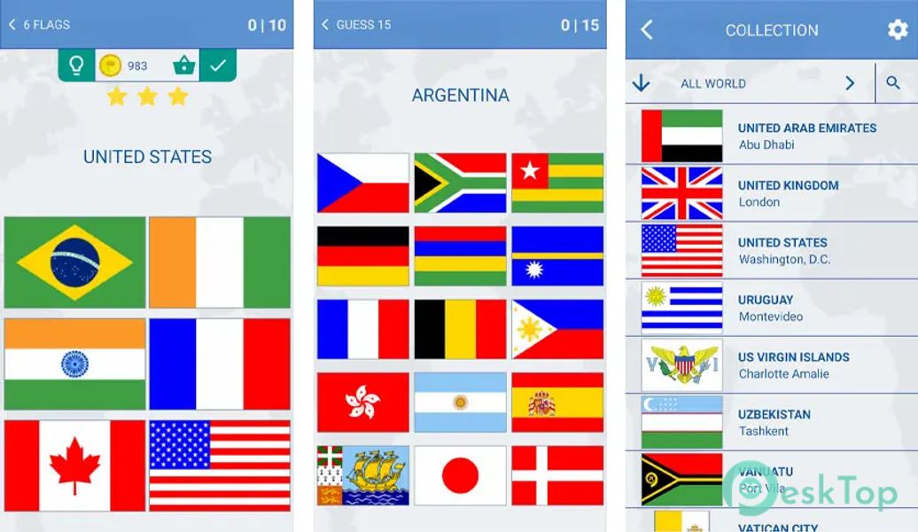 The Flags of the World Quiz v7.5.1 APK MOD تحميل مجاني كامل