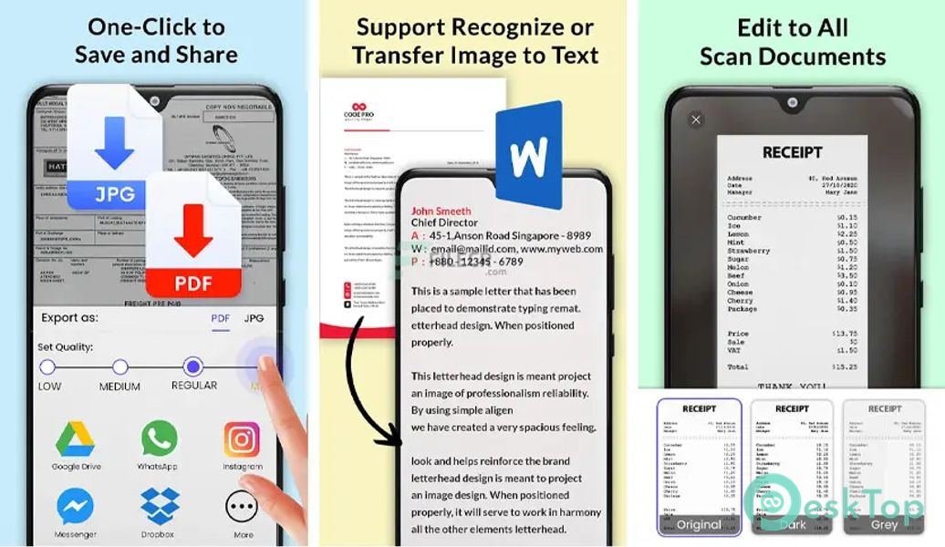 PDF Camera Scanner HD v4.0 APK MOD Tam Ücretsiz İndir