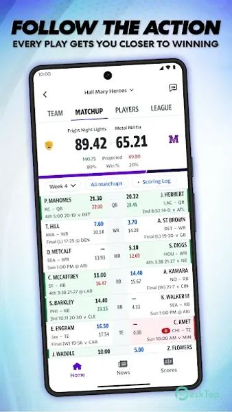 Yahoo Fantasy Football, Sports