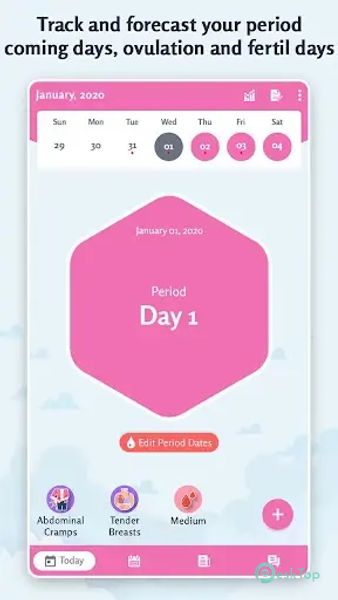 Ovulation: Period Tracker 1.6.2 APK MOD Tam Ücretsiz İndir