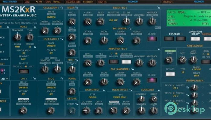 Скачать Aura Plugins Korg MS2KxR  2.0.8 полная версия активирована бесплатно