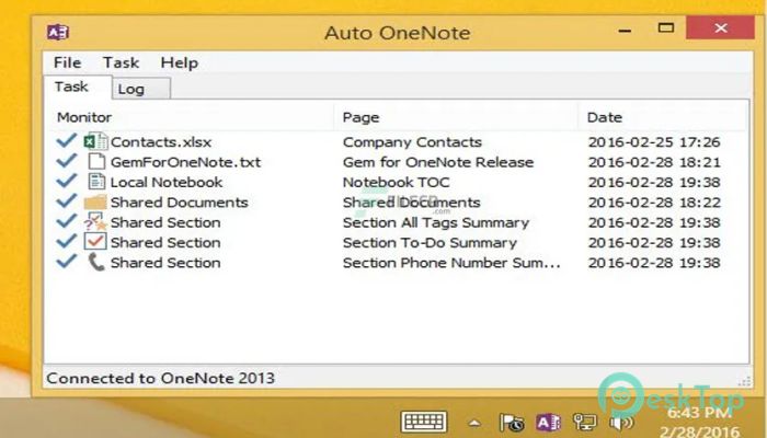 تحميل برنامج OneNoteGem Auto OneNote 3.8.0.35 برابط مباشر