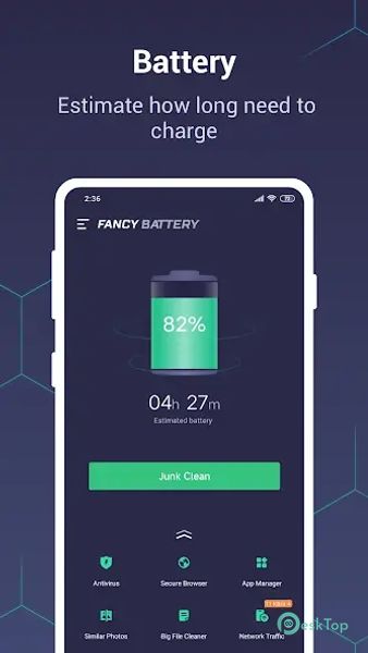Fancy Battery: Cleaner, Secure 8.6.5 APK MOD フル無料ダウンロード