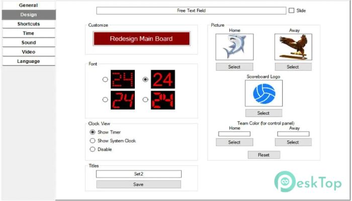 Eguasoft Volleyball Scoreboard 3.5.1.0 完全アクティベート版を無料でダウンロード