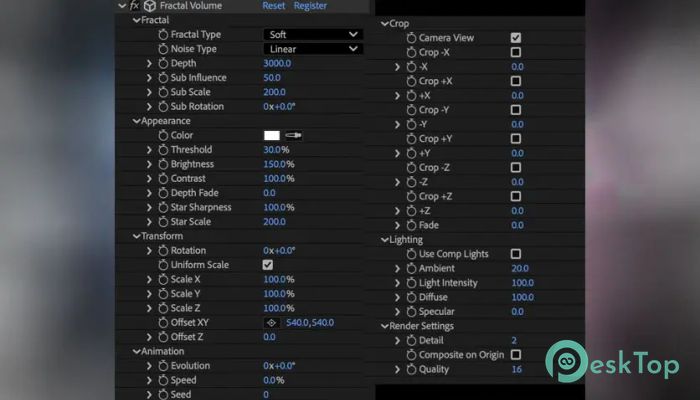 تحميل برنامج Aescripts Fractal Volume 1.0 برابط مباشر
