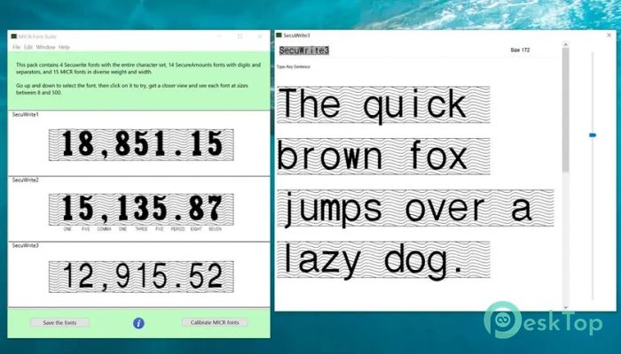 Download MICR Font Suite 1.0 Free Full Activated