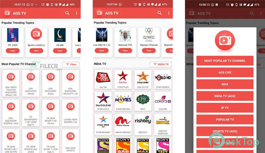 AOS TV – Watch More than 1000+ Live TV Channels 20.0.0 APK MOD 完整免费下载