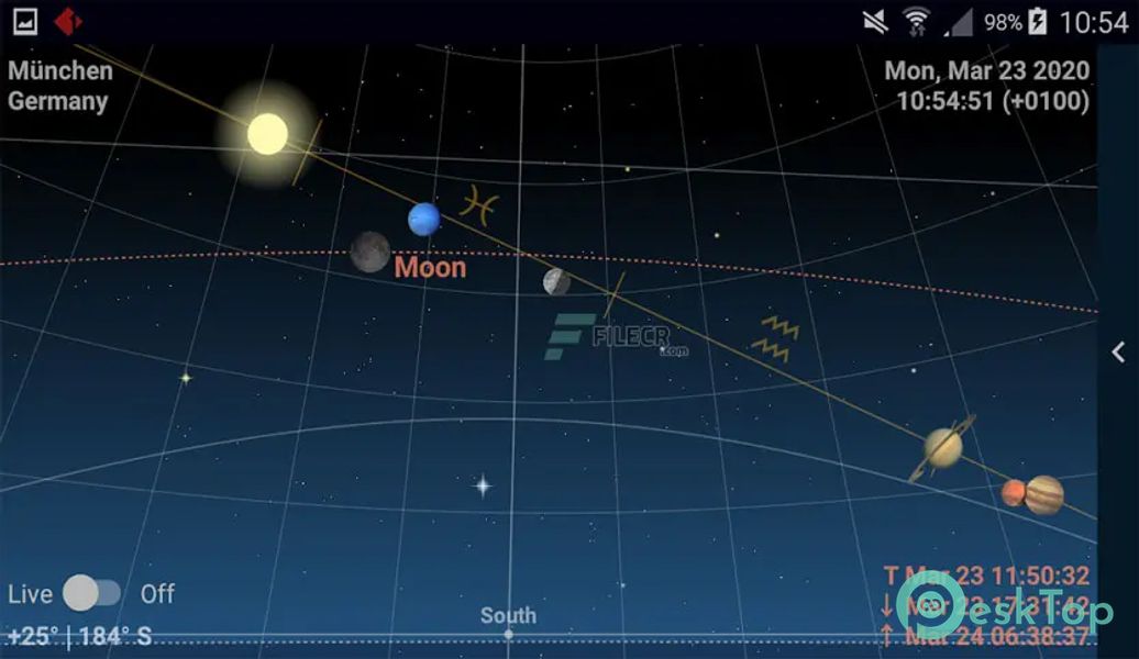 Astrolapp Live Planets and Sky Map 5.2.1.8 APK MOD تحميل مجاني كامل