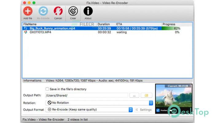 Скачать Video Re-Encoder 1.40 полная версия активирована бесплатно