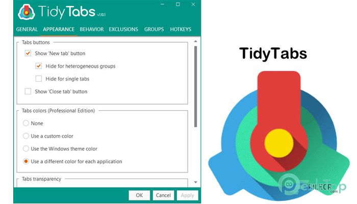  تحميل برنامج TidyTabs Professional 1.18.1 برابط مباشر