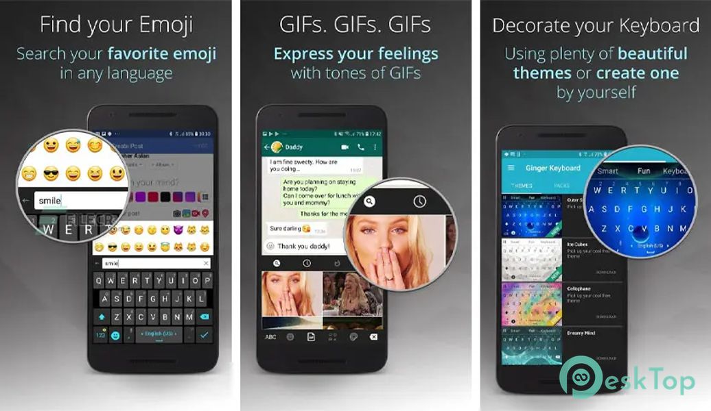 Ginger Keyboard - Emoji, GIFs 9.8.6 APK MOD 完整免费下载