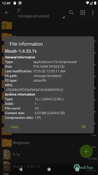 ZArchiver 1.0.10 APK MOD Descarga gratuita completa