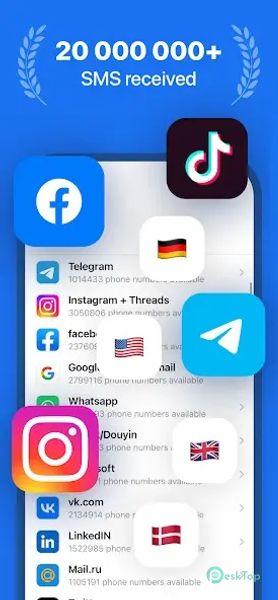 SMS Virtual - Receive SMS 1.2.7 APK MOD Unlocked (Full) Free Download