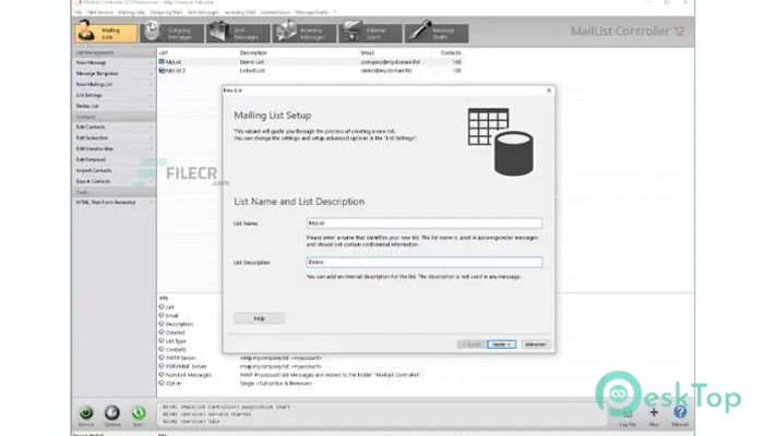 Arclab MailList Controller 13.5 Tam Sürüm Aktif Edilmiş Ücretsiz İndir