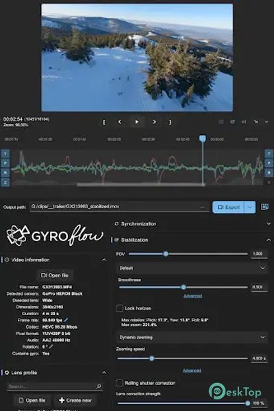 Gyroflow 1.5.4 APK MOD تحميل مجاني كامل