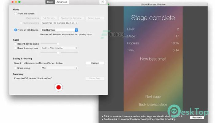 iShowU Instant Advanced  1.4.14 Mac İçin Ücretsiz İndir
