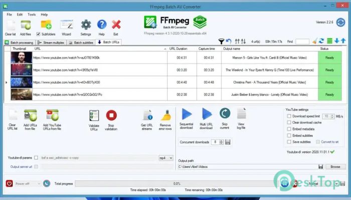 FFmpeg Batch AV Converter 3.2.7 Tam Sürüm Aktif Edilmiş Ücretsiz İndir