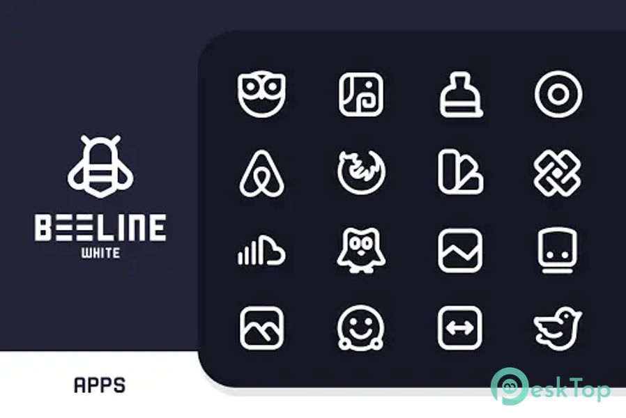 BeeLine White Iconpack 4.8 APK MOD Полная бесплатная загрузка