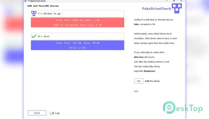 Descargar FakeDriveCheck 4.53 Completo Activado Gratis