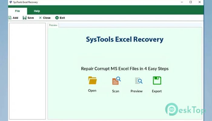 SysTools Excel Recovery 4.1 Tam Sürüm Aktif Edilmiş Ücretsiz İndir