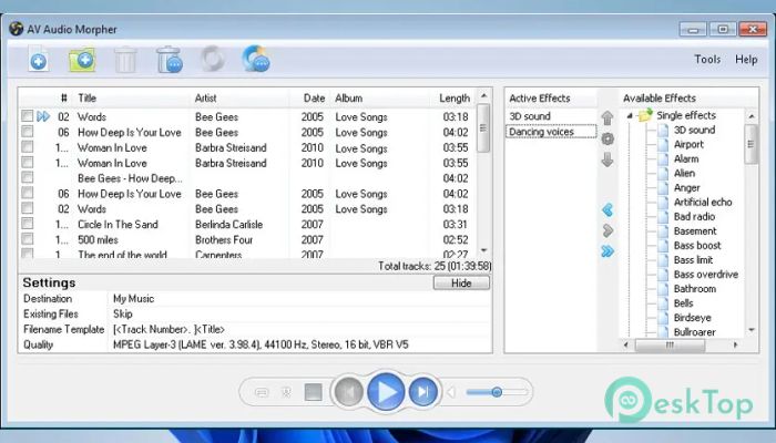 تحميل برنامج AVSOFT AV Audio Morpher 1.0 برابط مباشر