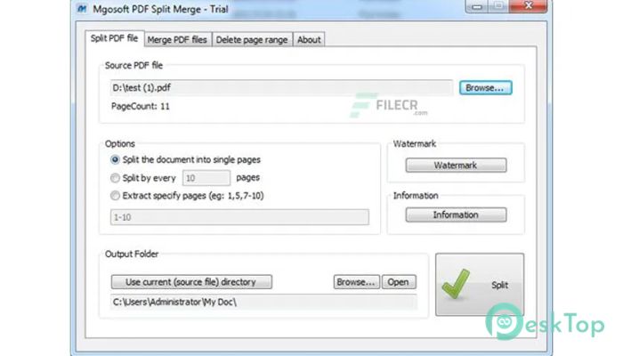  تحميل برنامج Mgosoft PDF Split Merge  9.4.3 برابط مباشر