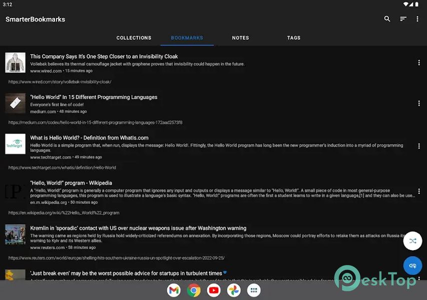 Smarter Bookmarks 1.2.8 APK MOD Полная бесплатная загрузка