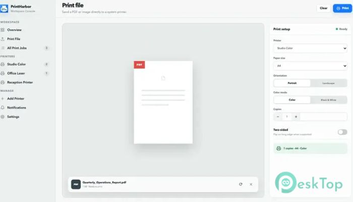 Download PrintHarbor Printer Manager 1.0.0 Free Full Activated
