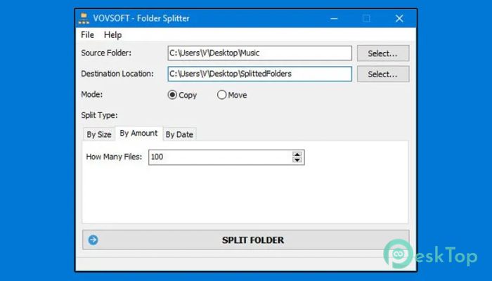 تحميل برنامج VovSoft Folder Splitter 1.0 برابط مباشر
