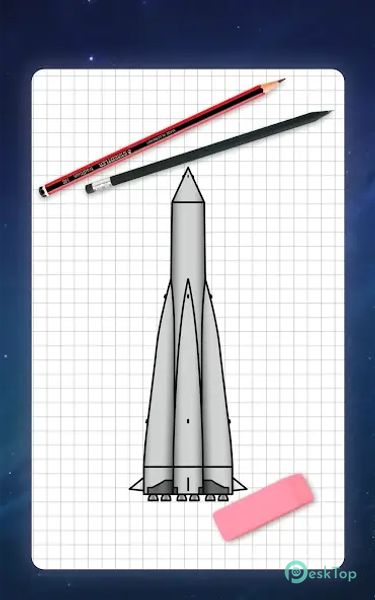 How to draw rockets by steps 5.7 APK MOD フル無料ダウンロード