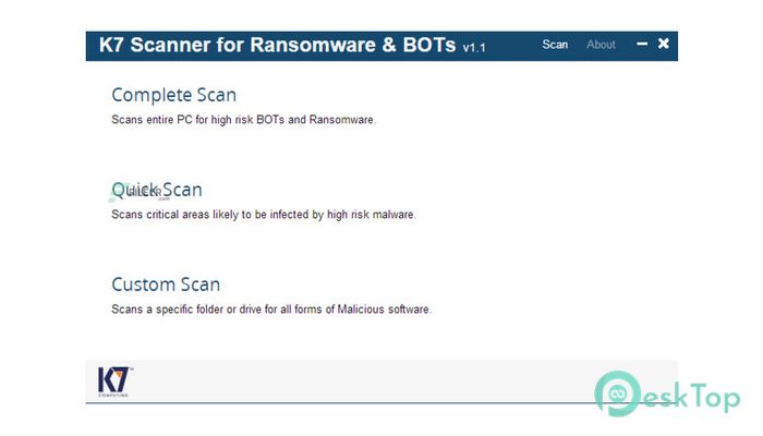 Download K7 Scanner for Ransomware & BOTs 1.0.0.374 Free Full Activated