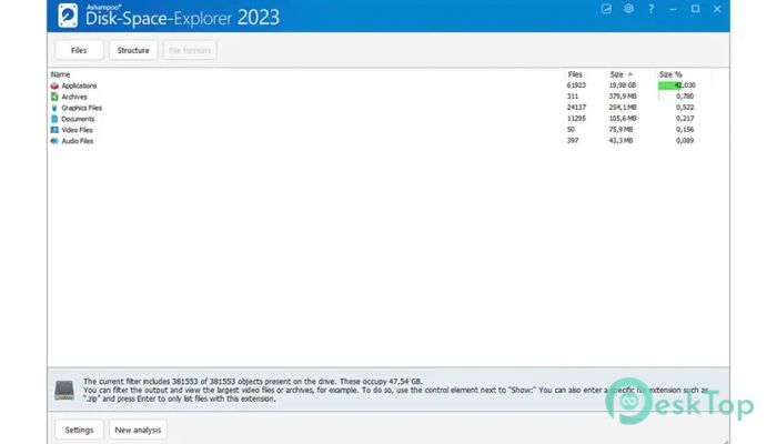 Ashampoo Disk-Space-Explorer 2023 Tam Sürüm Aktif Edilmiş Ücretsiz İndir