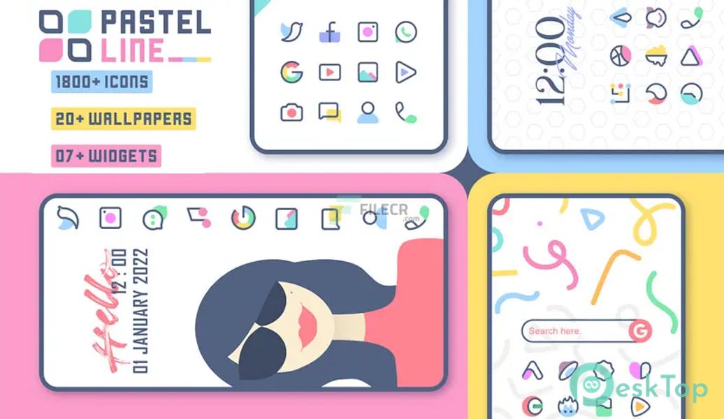 PastelLine IconPack 2.4 APK MOD Полная бесплатная загрузка