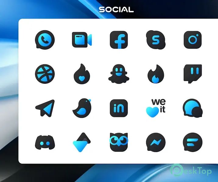Blue Icon Pack : LuXBlue 4.1 APK MOD Полная бесплатная загрузка