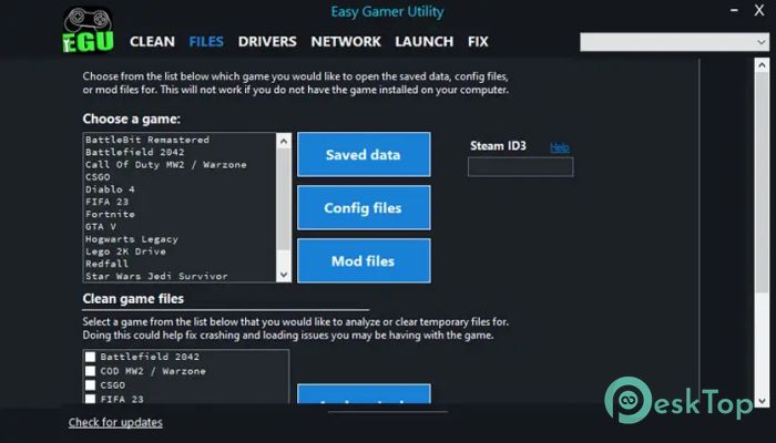 Descargar Easy Gamer Utility 1.0.0 Completo Activado Gratis