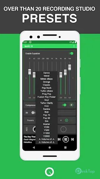 SpotiQ Ten - Equalizer Booster T.7.10.0 APK MOD Полная бесплатная загрузка