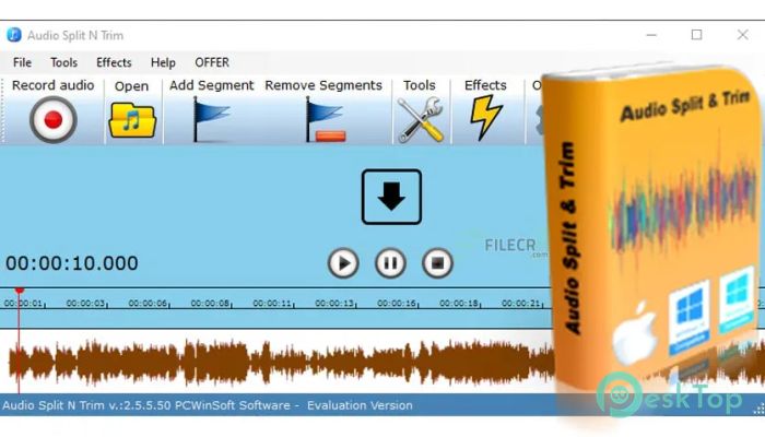 تحميل برنامج PcWinSoft Audio Split & Trim  2.5.5.50 برابط مباشر