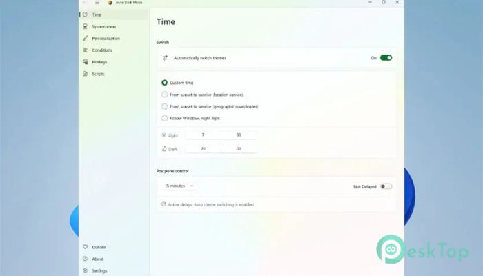 تحميل برنامج Auto Dark Mode  11.0.0.54 برابط مباشر