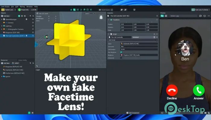 Snapchat Lens Studio 5.6.0 完全アクティベート版を無料でダウンロード