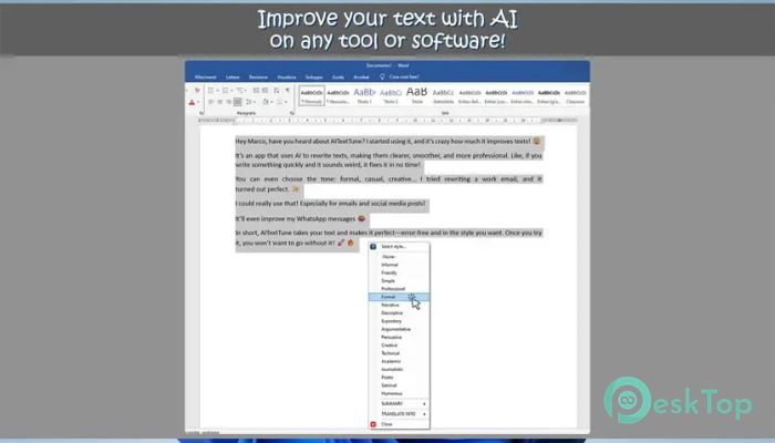 Télécharger AITextTune 1.3.8.0 Gratuitement Activé Complètement