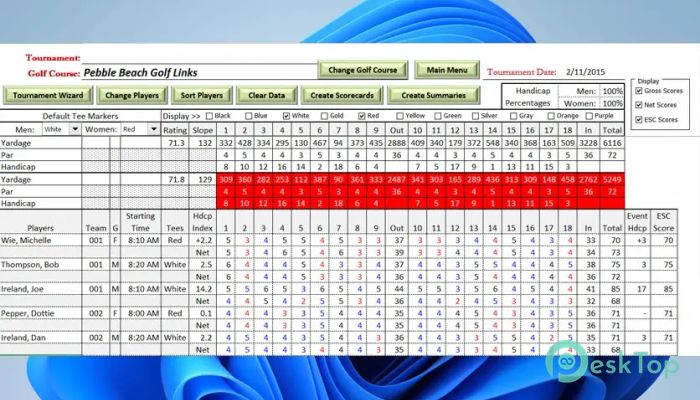 Descargar Tournament Tracker 1.1.0.0 for Excel Completo Activado Gratis