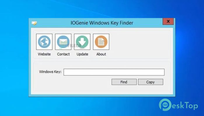 Download IOGenie Windows Key Finder 1.0.0 Free Full Activated