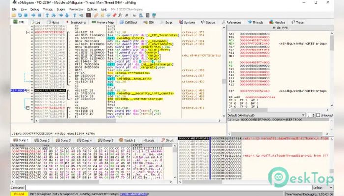 x64dbg 2024.09.10.15.35 Tam Sürüm Aktif Edilmiş Ücretsiz İndir