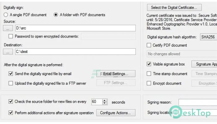 Скачать SecureSoft PDF Signer Server 5.0 полная версия активирована бесплатно